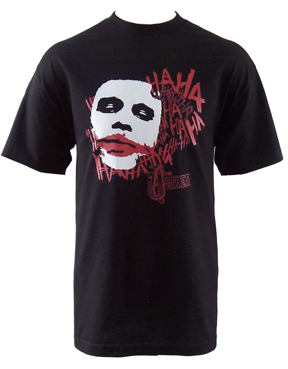The Dark Knight what's so funny graphic on a black adult t-shirt.
