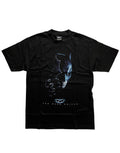 Dark Knight the Batman graphic on a black adult t-shirt.