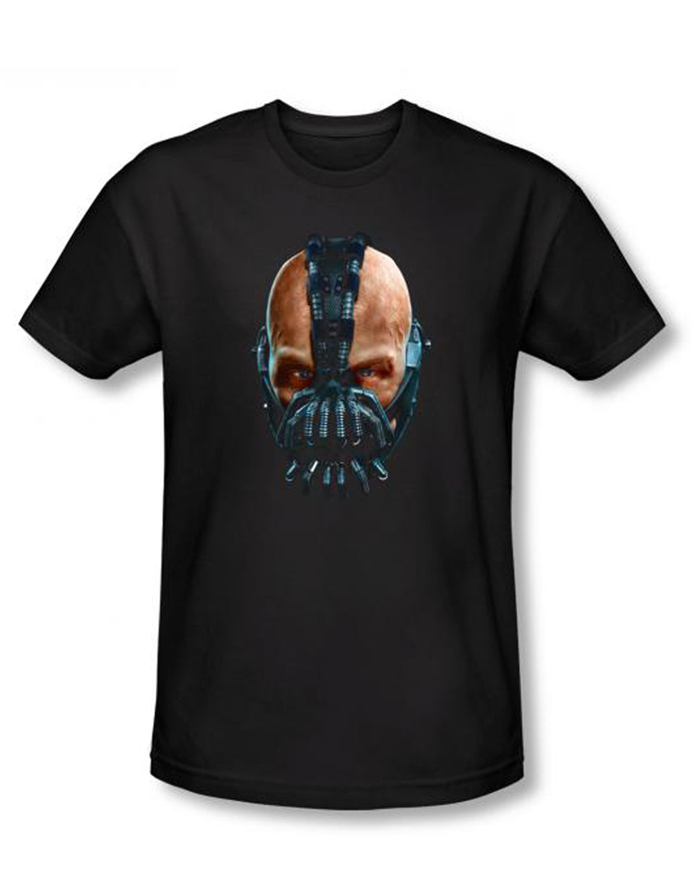 Bane painted graphic on a black adult t-shirt.