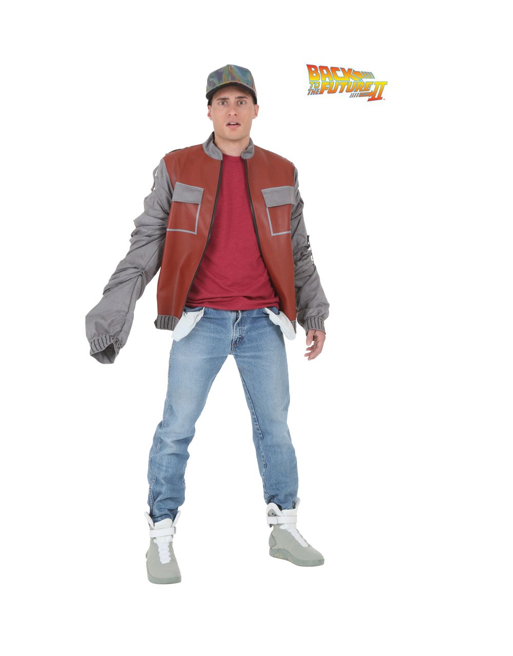 Back to the Future Marty McFly jacket costume for adults.