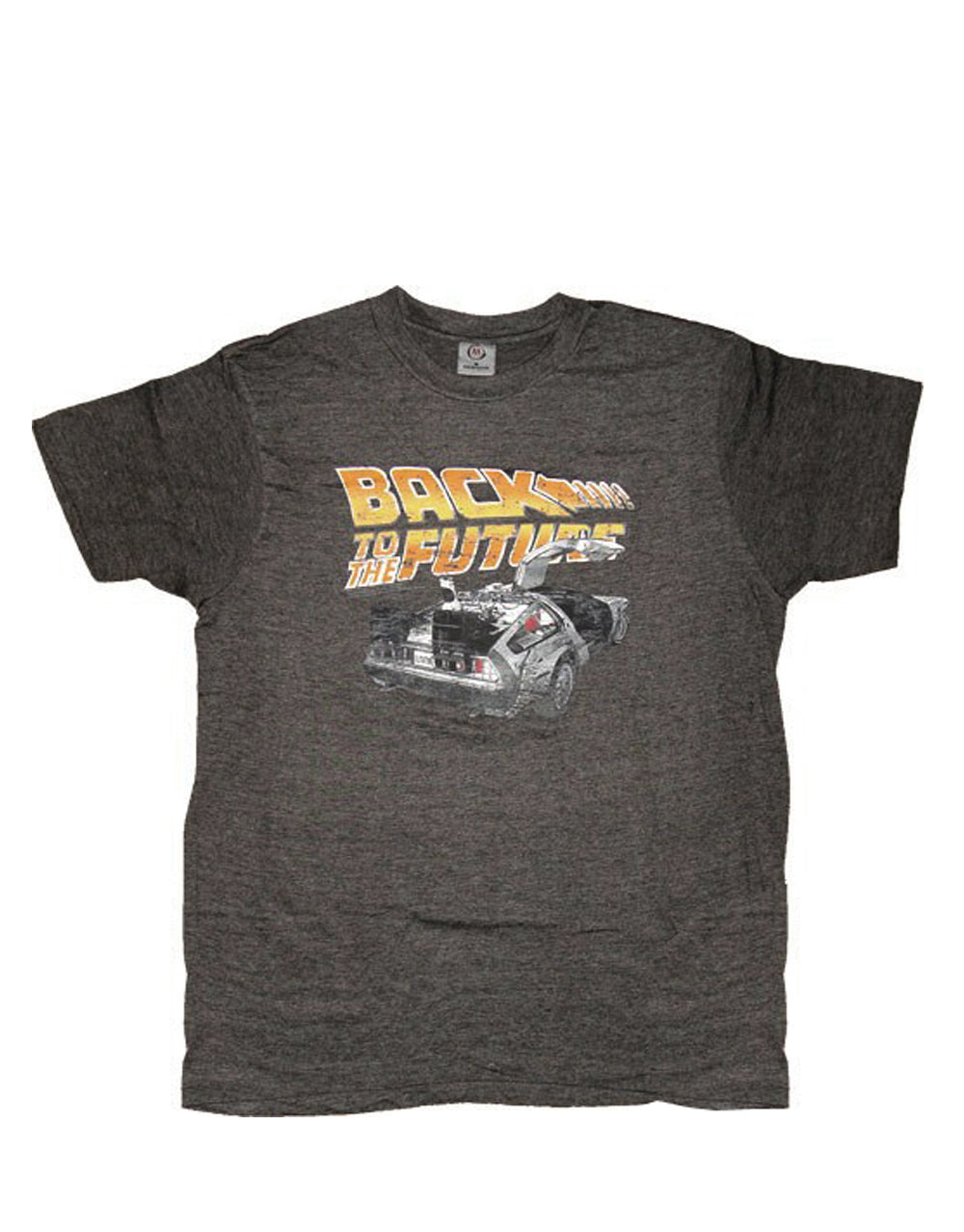 Back to the Future DeLorean Gull Wings dark grey t-shirt for adults