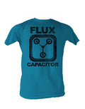 Back to the Future Flux blue t-shirt for adults