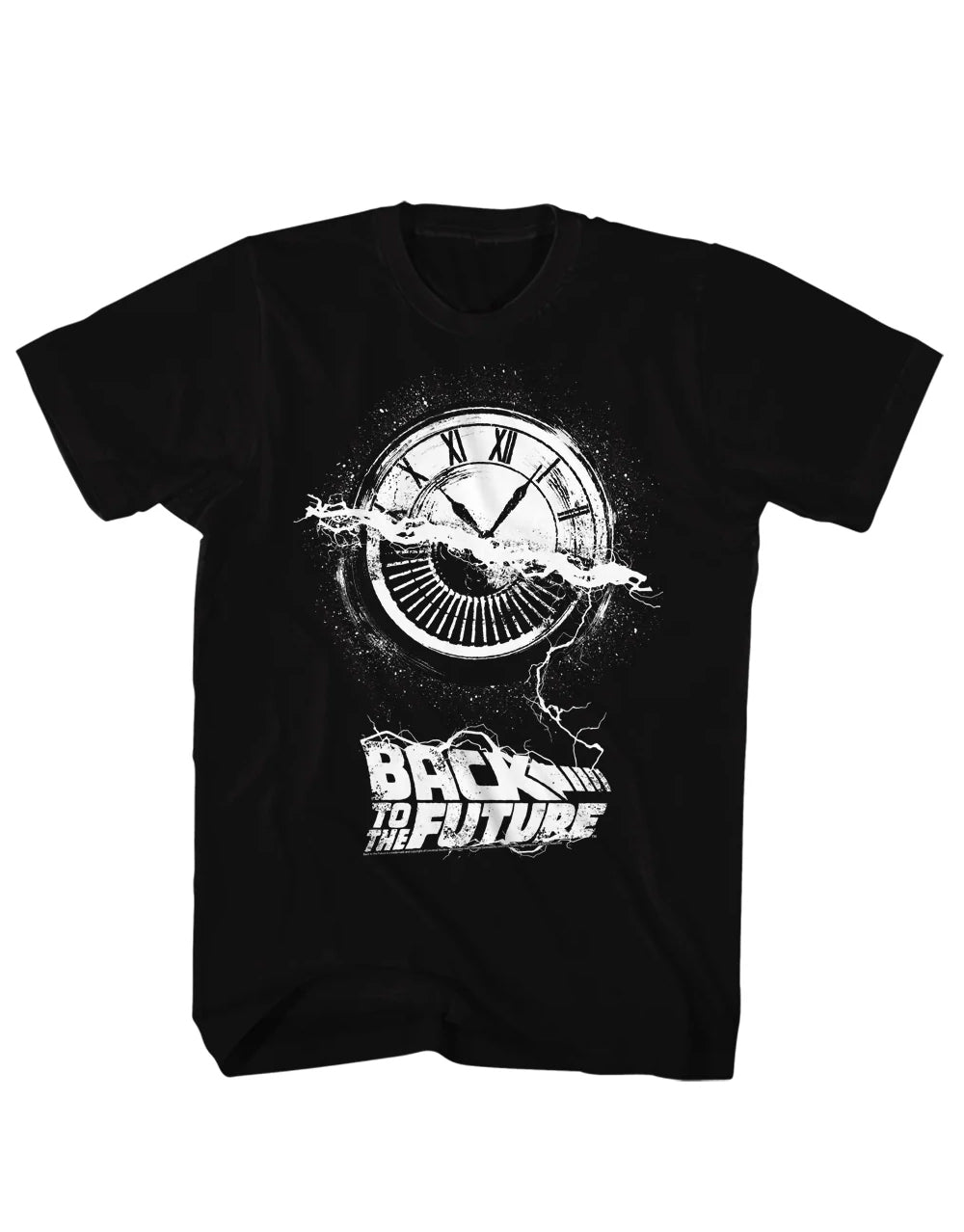 Back to the Future Wheel Of Time black t-shirt for adults