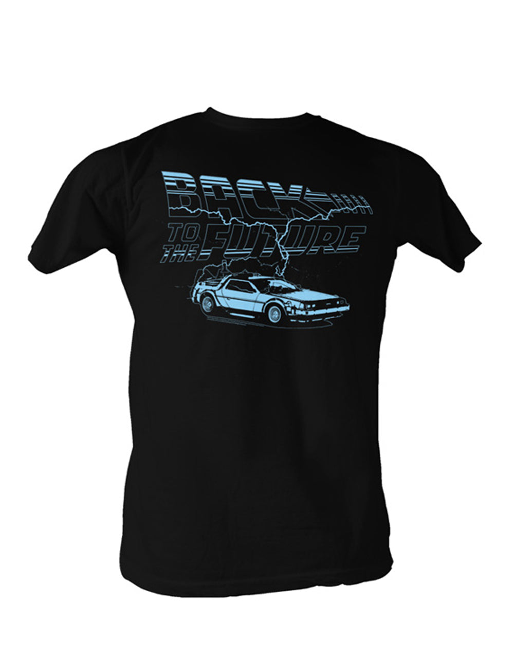 Back to the Future Ride The Lightning black t-shirt for adults