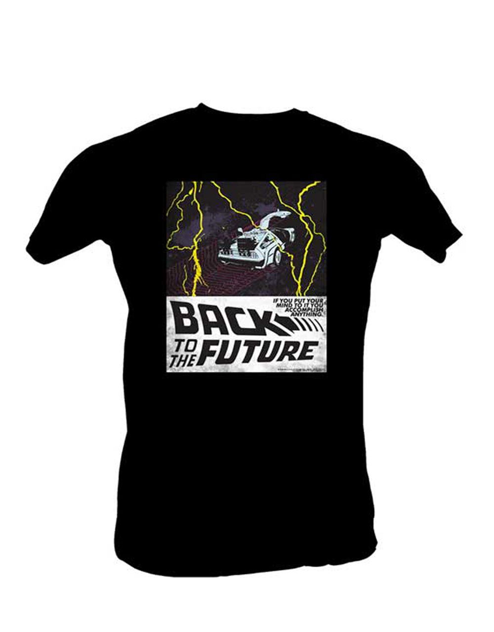 Back to the Future Mind black t-shirt for adults