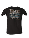 Back to the Future Time Machine black t-shirt for adults