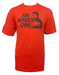 Star Trek I'm number one graphic on a red adult t-shirt.