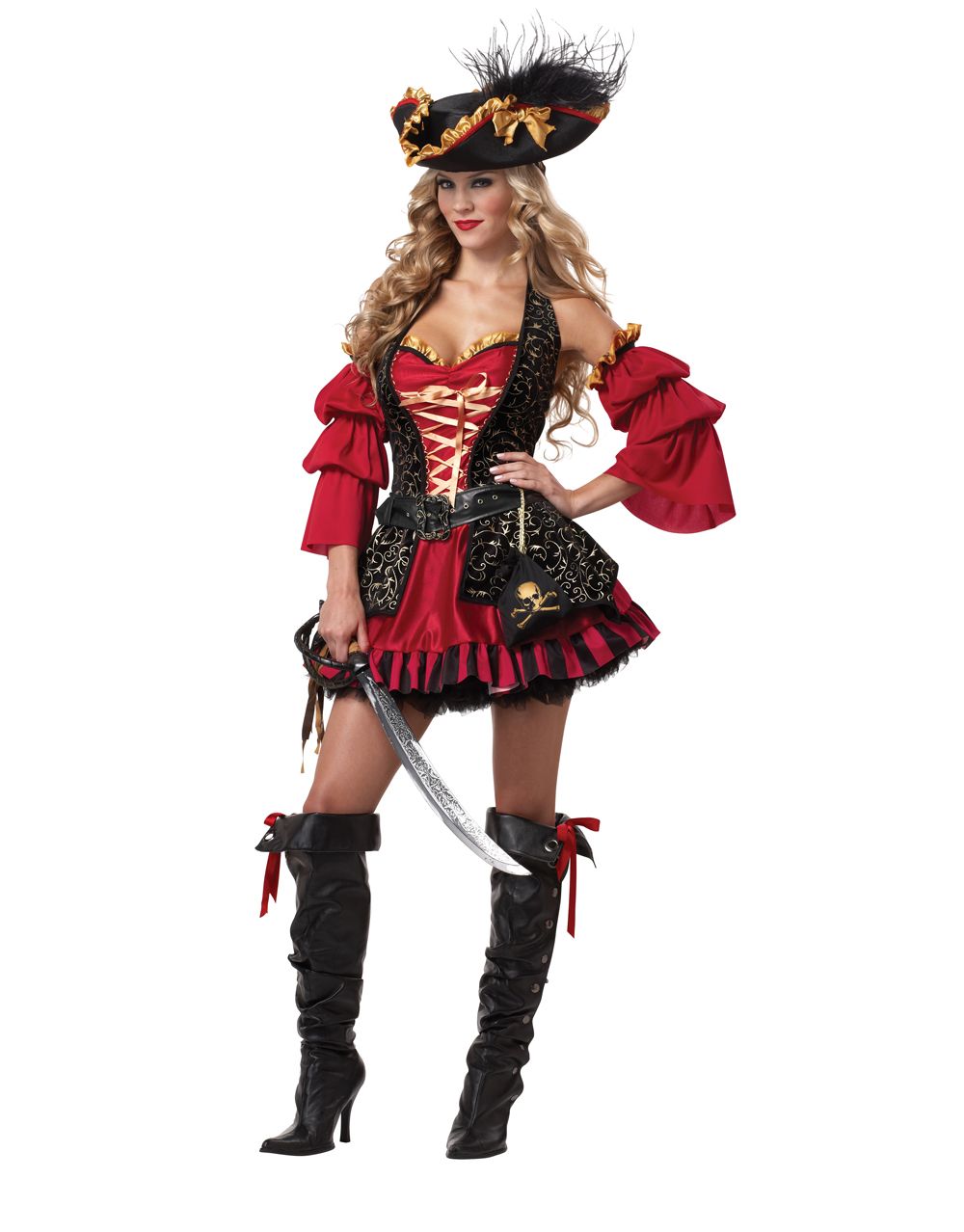 Pirate sexy Spanish costume for women.