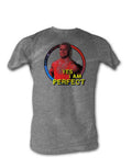 WWE Mr Perfect yes I am graphic on a grey adult t-shirt.