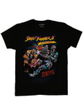 Street Fighter beyond dead graphic on a black adult t-shirt.