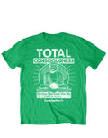 Caddyshack total consciousness graphic on a green adult t-shirt.