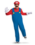 Super Mario Brothers Mario deluxe costume for adults.