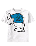 Snoopy costume graphic on a white adult t-shirt.