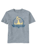 Wingman Big Bird graphic on a heathered light grey adult t-shirt.