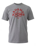 Revenge of the Nerds Adams graphic on a grey adult t-shirt.