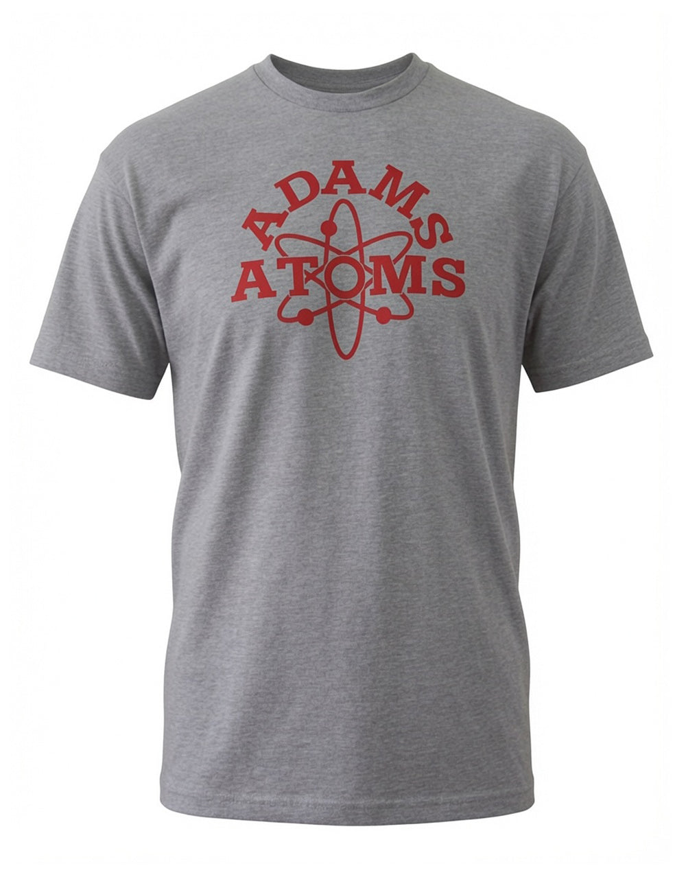 Revenge of the Nerds Adams graphic on a grey adult t-shirt.