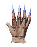 A Nightmare on Elm Street Freddy Krueger syringe glove costume accessory for adults.