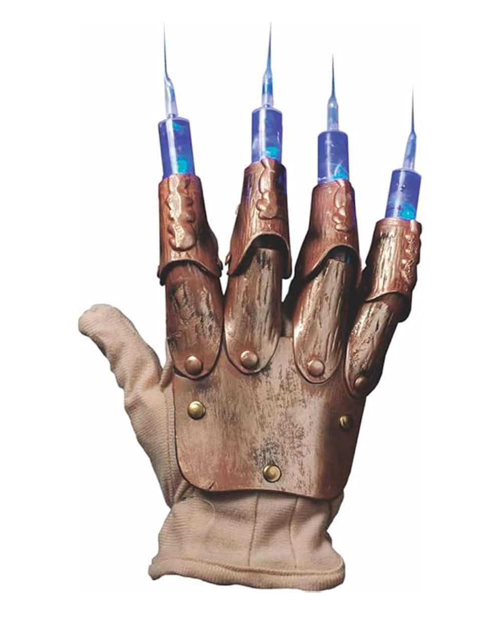 A Nightmare on Elm Street Freddy Krueger syringe glove costume accessory for adults.