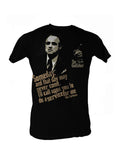 The Godfather service graphic on a black adult t-shirt.