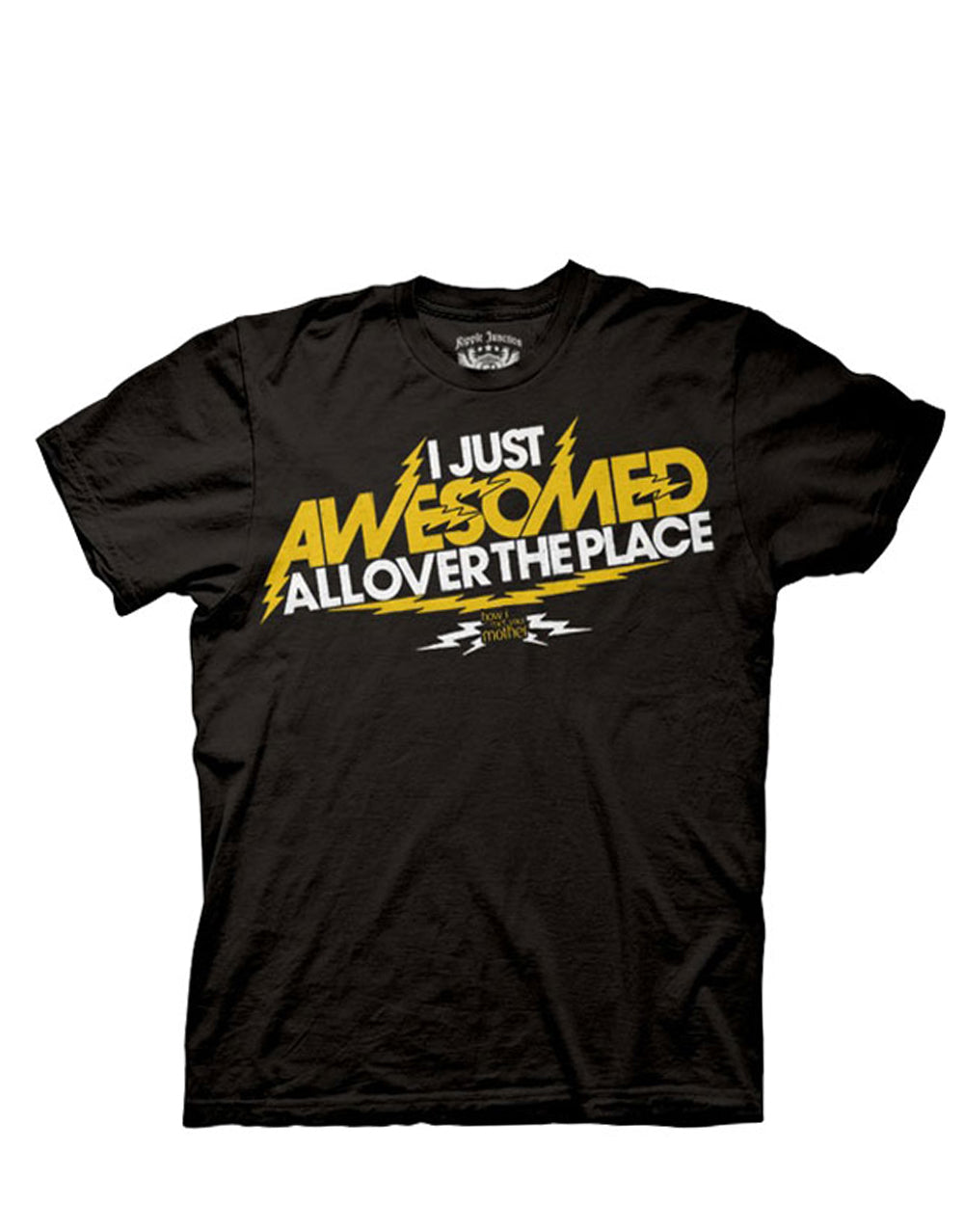 Awesomed graphic on a black adult t-shirt.