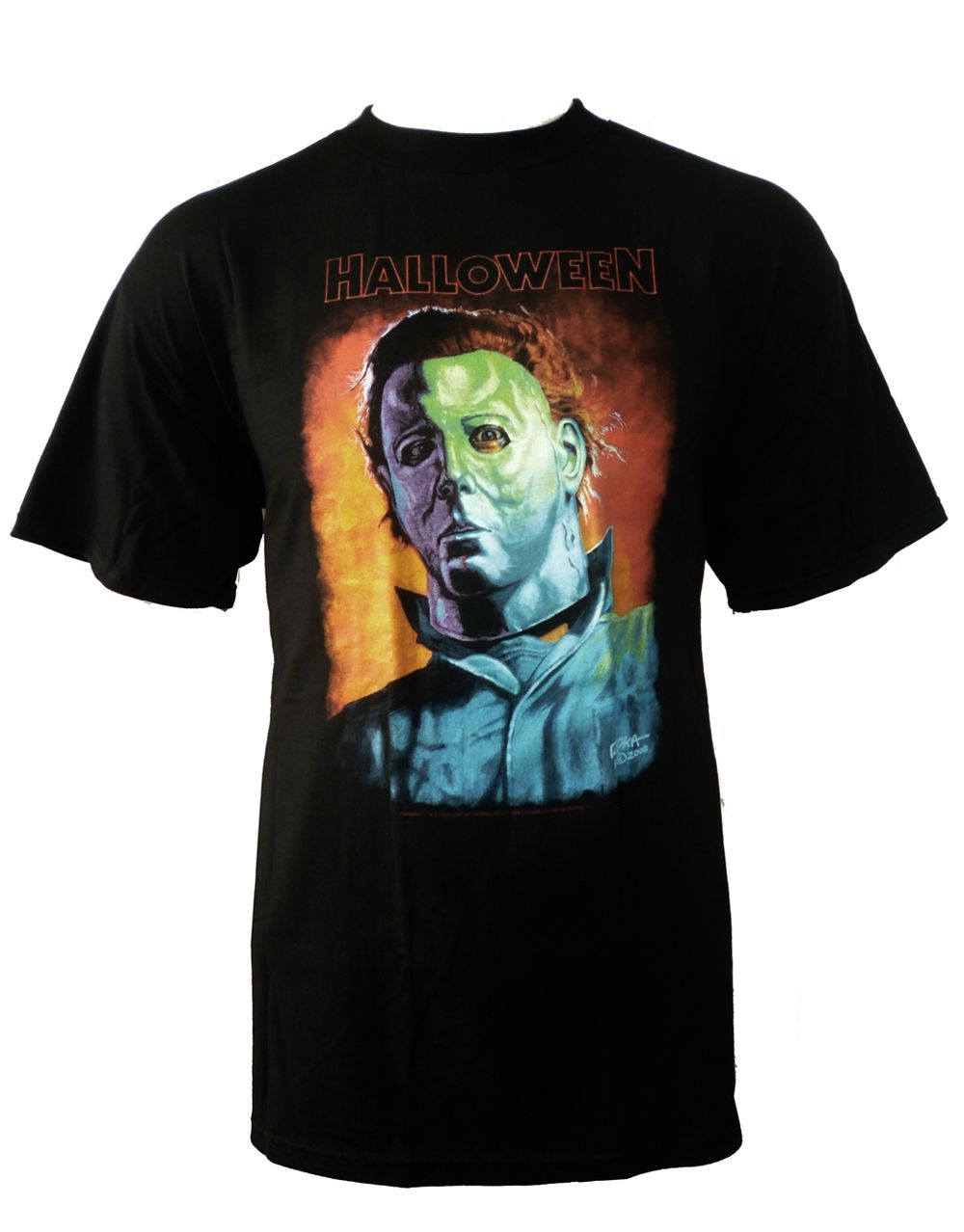 Official Halloween Michael Myers Art black T-shirt - licensed horror apparel