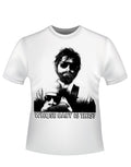 The Hangover whose baby graphic on a white adult t-shirt.