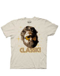 The Hangover classic graphic on a beige adult t-shirt.
