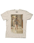 The Hangover Alan in underwear graphic on a beige adult t-shirt.