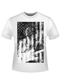 Jimi Hendrix got back USA graphic on a white adult t-shirt.