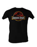 Jurassic Park adult logo t-shirt in black