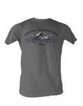 Jurassic Park adult survival t-shirt in dark grey 
