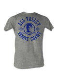 The Karate Kid champ Larusso graphic on a heathered light grey adult t-shirt.