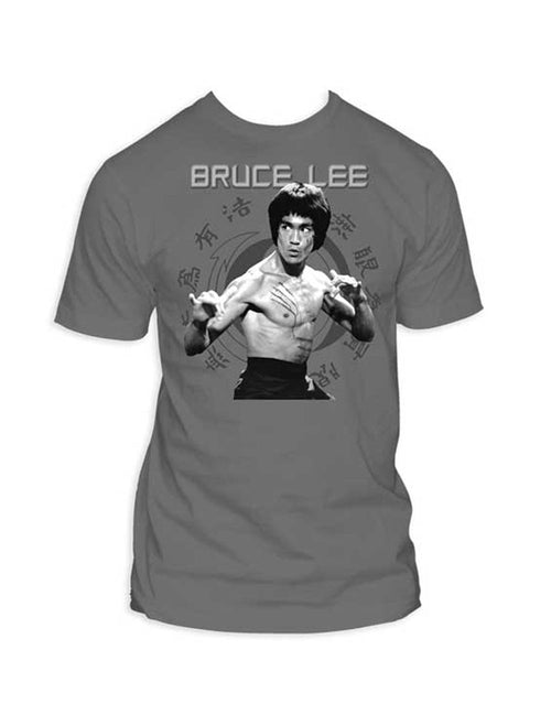 Official Bruce Lee Enter The Dragon dark grey T-shirt - licensed martial arts merchandise