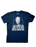 Understand graphic on a navy blue adult t-shirt.
