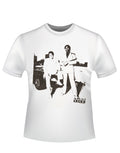 Miami Vice Crockett and Tubbs graphic on a white adult t-shirt.