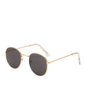 Treasure N. Cage Style Sunglasses, Gold Frame / Smoke Lens
