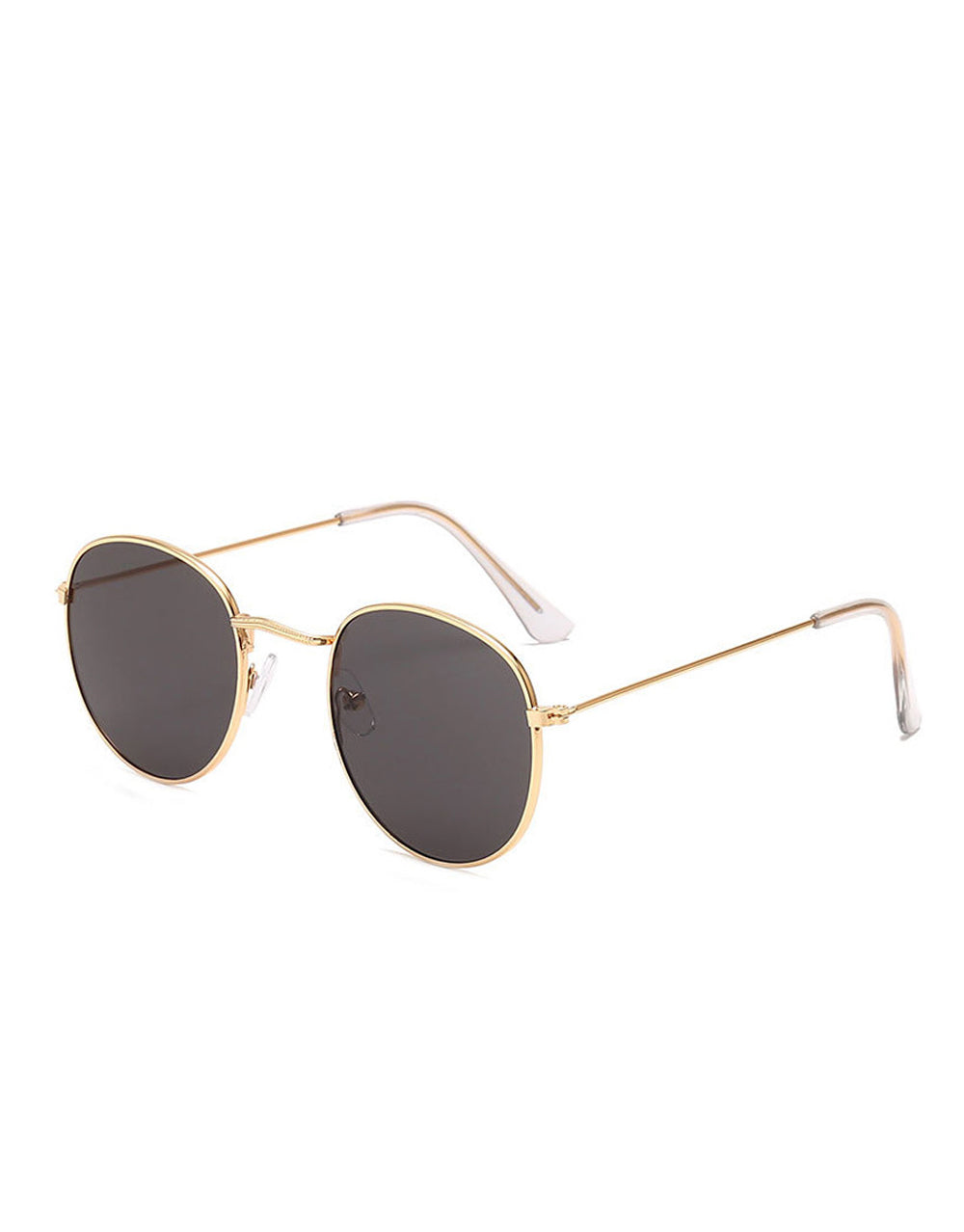 Treasure N. Cage Style Sunglasses, Gold Frame / Smoke Lens