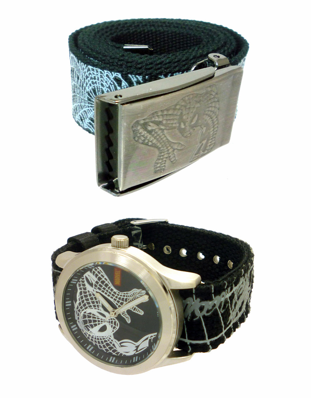 Spider-Man watch and belt.