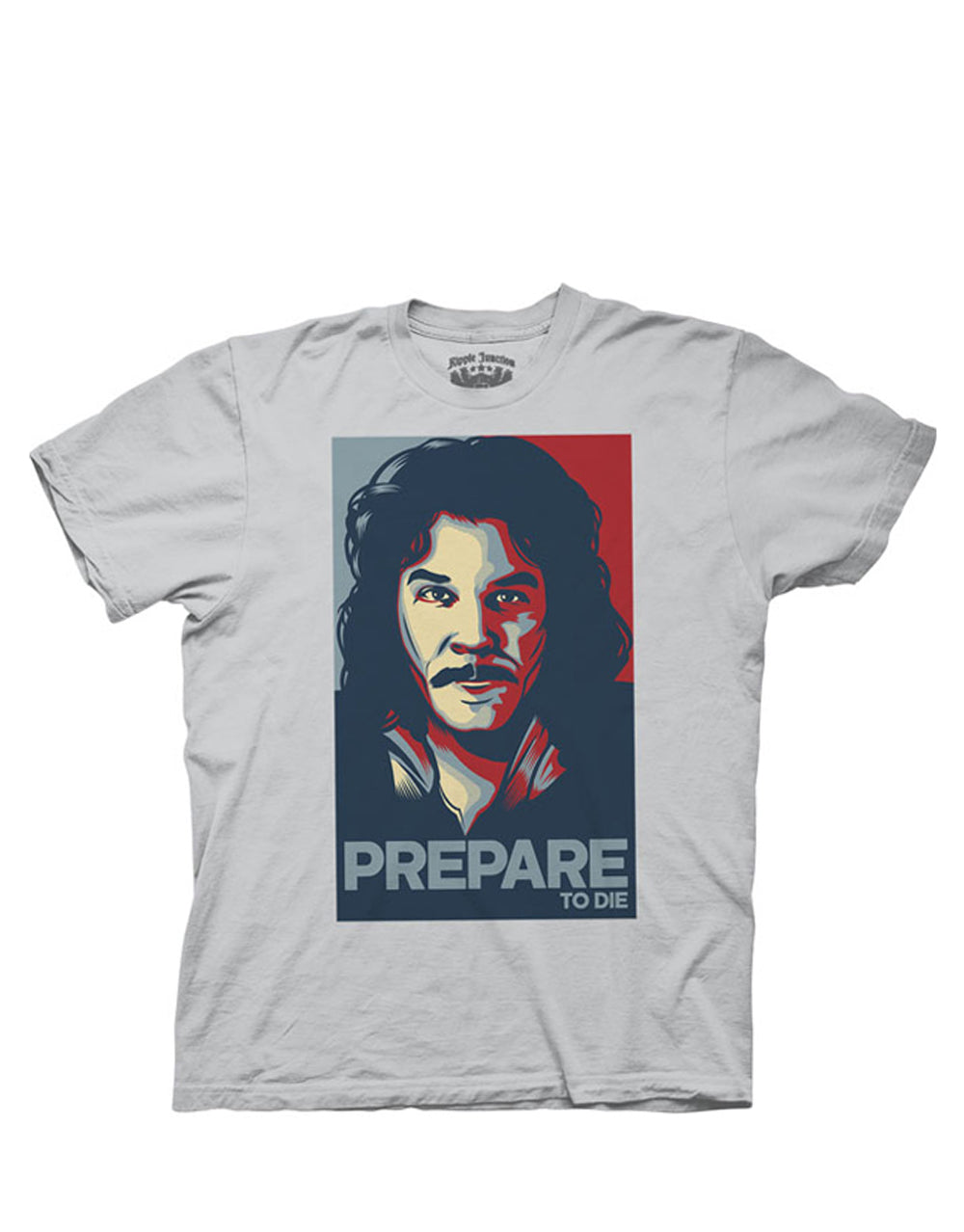 Prepare to die graphic on a grey adult t-shirt.