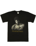 Pulp Fiction Jules graphic on a black adult t-shirt.