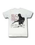Platoon when I die graphic on a white adult t-shirt.