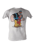 Popeye's rival Brutus in a Pappa design on a white graphic tee.