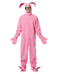 A Christmas Story bunny suit costume for adults.