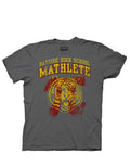Mathletes graphic on a grey adult t-shirt.