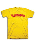 Official WWE Hulk Hogan Classic Hulkamania yellow T-shirt - licensed wrestling apparel