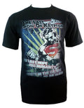 Superman last hope graphic on a black adult t-shirt.