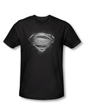 Contrast symbol graphic on a black adult t-shirt.