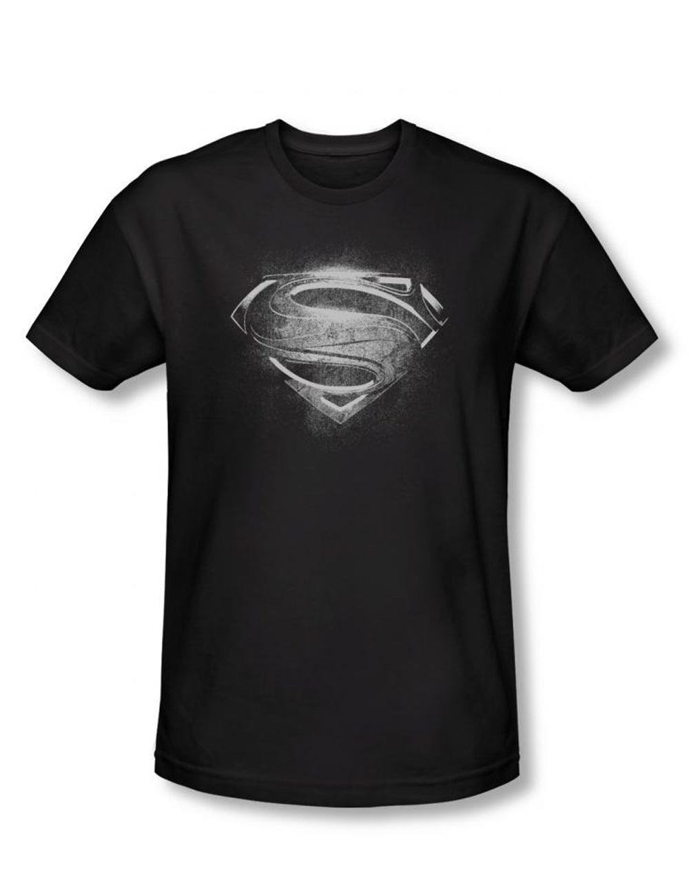 Contrast symbol graphic on a black adult t-shirt.