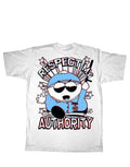 South Park respect 3D graphic on a white adult t-shirt.
