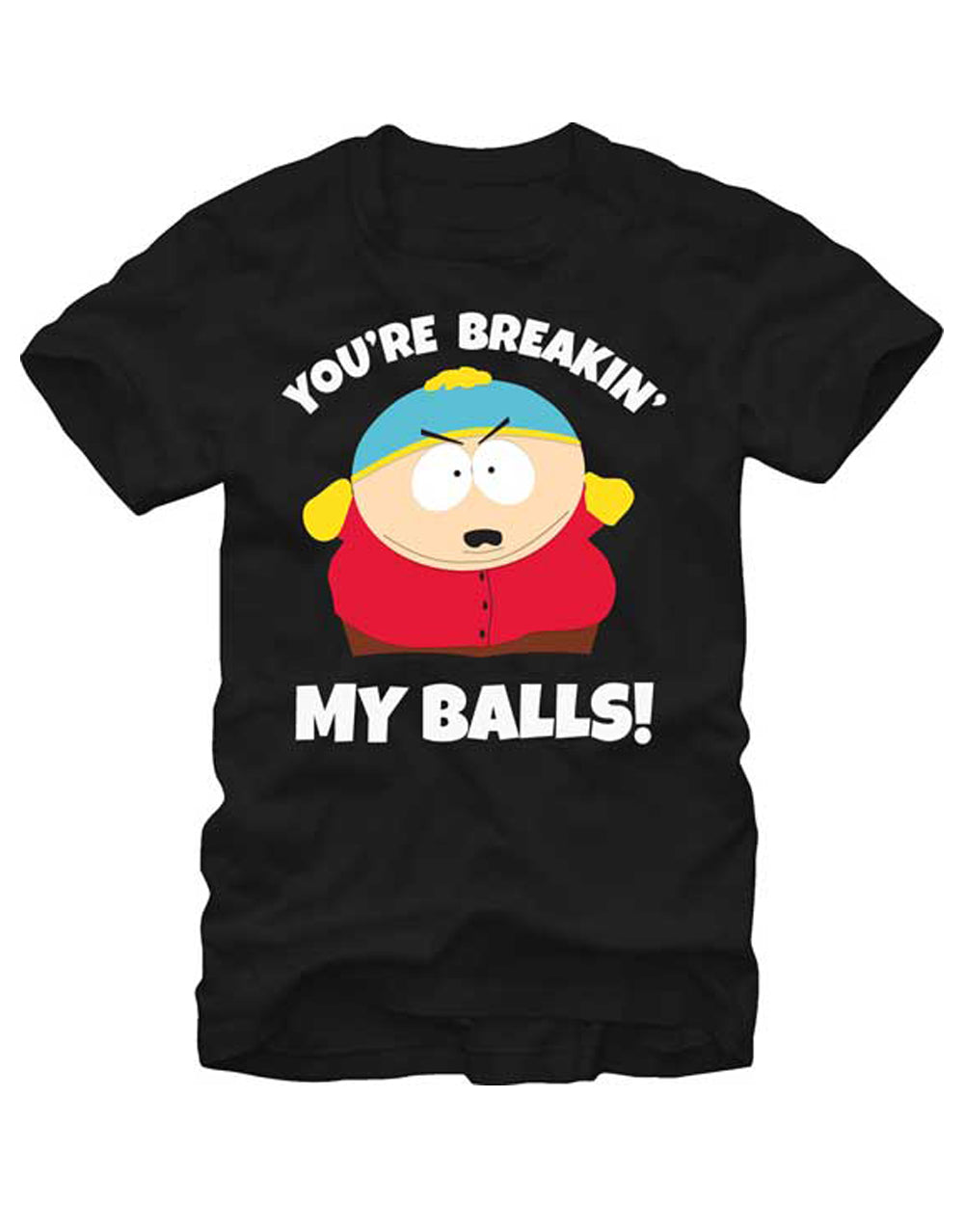 Breakin graphic on a black adult t-shirt.
